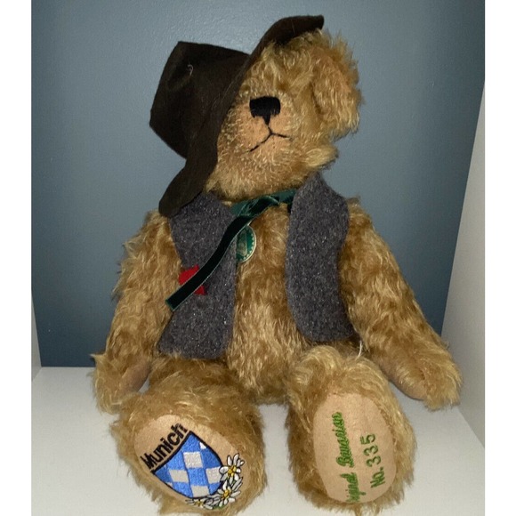 Hermann Original Bavarian Munich 14'' Mohair Bear 335/ 555 Vintage Limited Editi - Picture 1 of 10